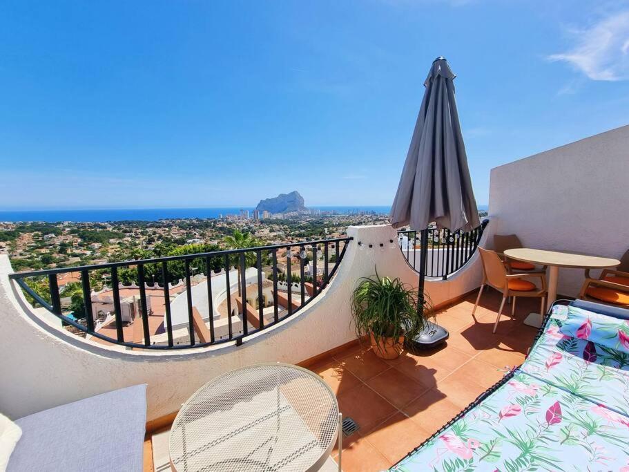 Flamingo Apartment - Imperial Park - Sea View, 6 Pools, Terrace カルプ エクステリア 写真